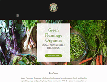 Tablet Screenshot of greenflamingoorganics.com